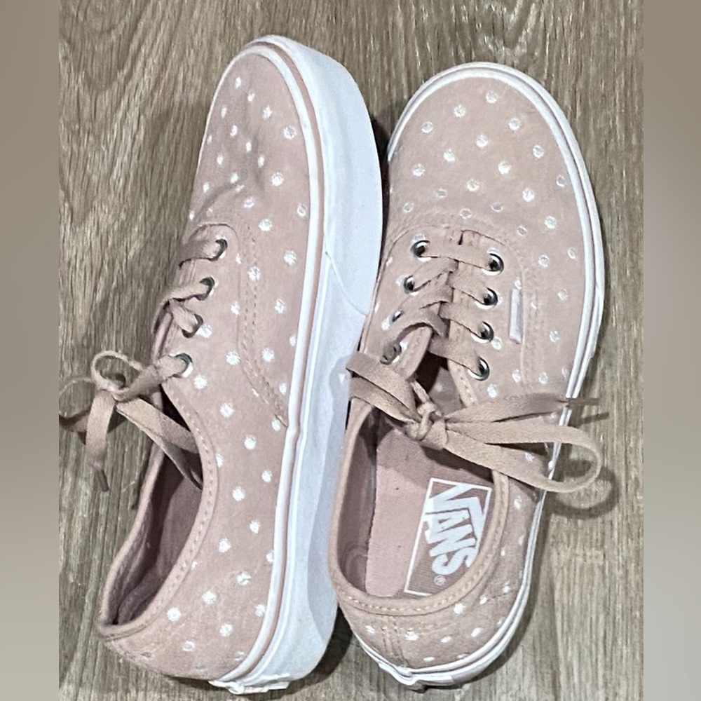 Polka dot vans with small platform